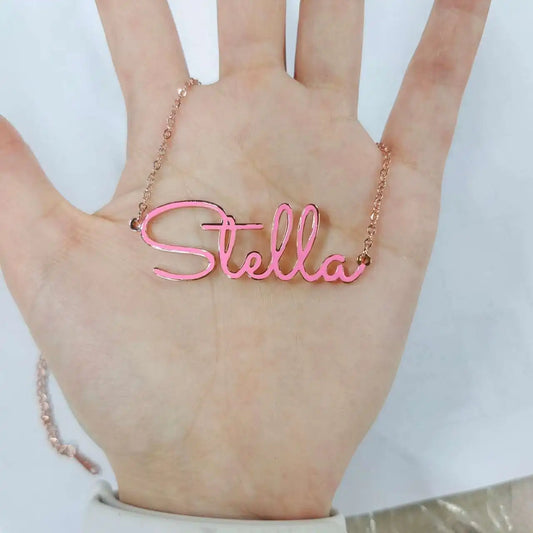 Lover's Island Custom Name Necklace