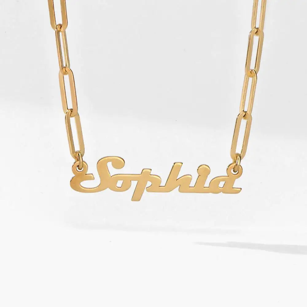 Link Chain Custom Name Necklace
