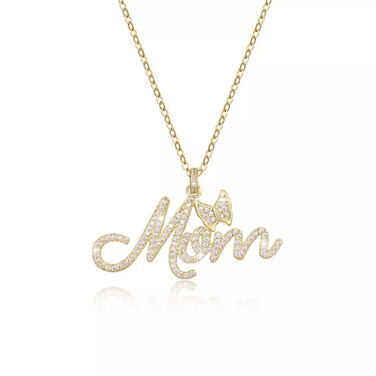 Custom Butterfly Name Necklace