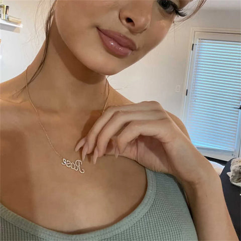 3D Custom Diamond Custom Name Necklace