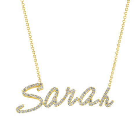 3D Custom Diamond Custom Name Necklace