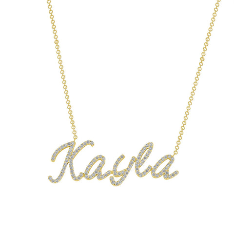 3D Custom Diamond Custom Name Necklace