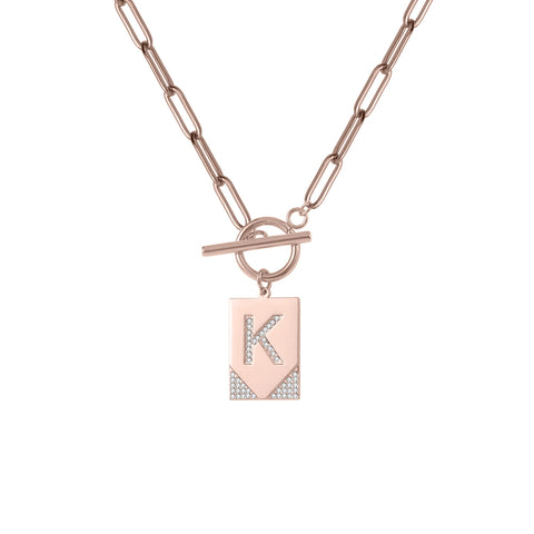 Initial Safe Keep Buckle Necklace