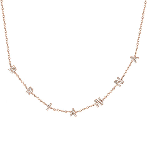 Custom Diamond Name Necklace