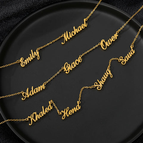 Custom Multiple Name Necklace