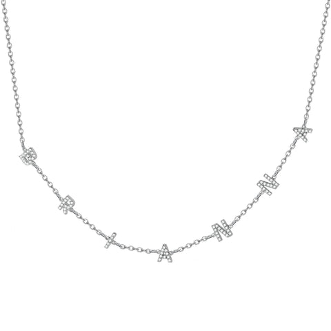 Custom Diamond Name Necklace