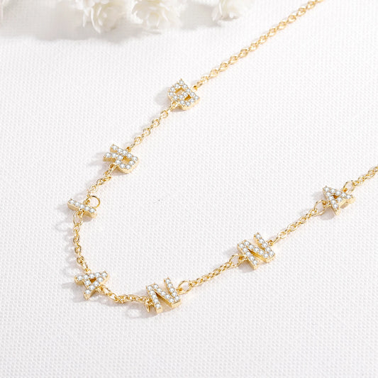 Custom Diamond Name Necklace