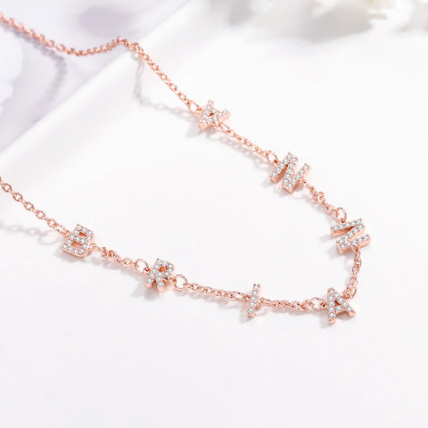 Custom Diamond Name Necklace