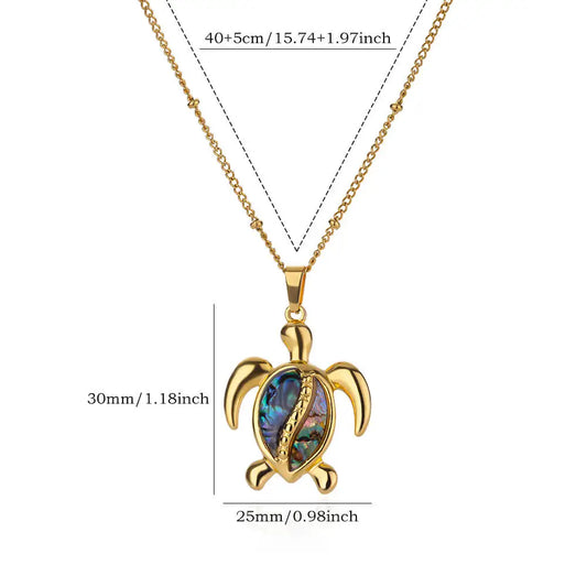 Colorful  Sea Turtle Necklace