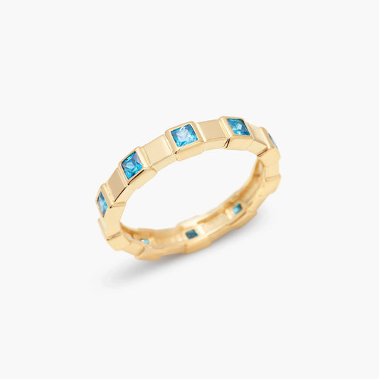 Princess Cut Birthstone Ring