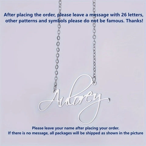 Custom Cursive Script Name Necklace