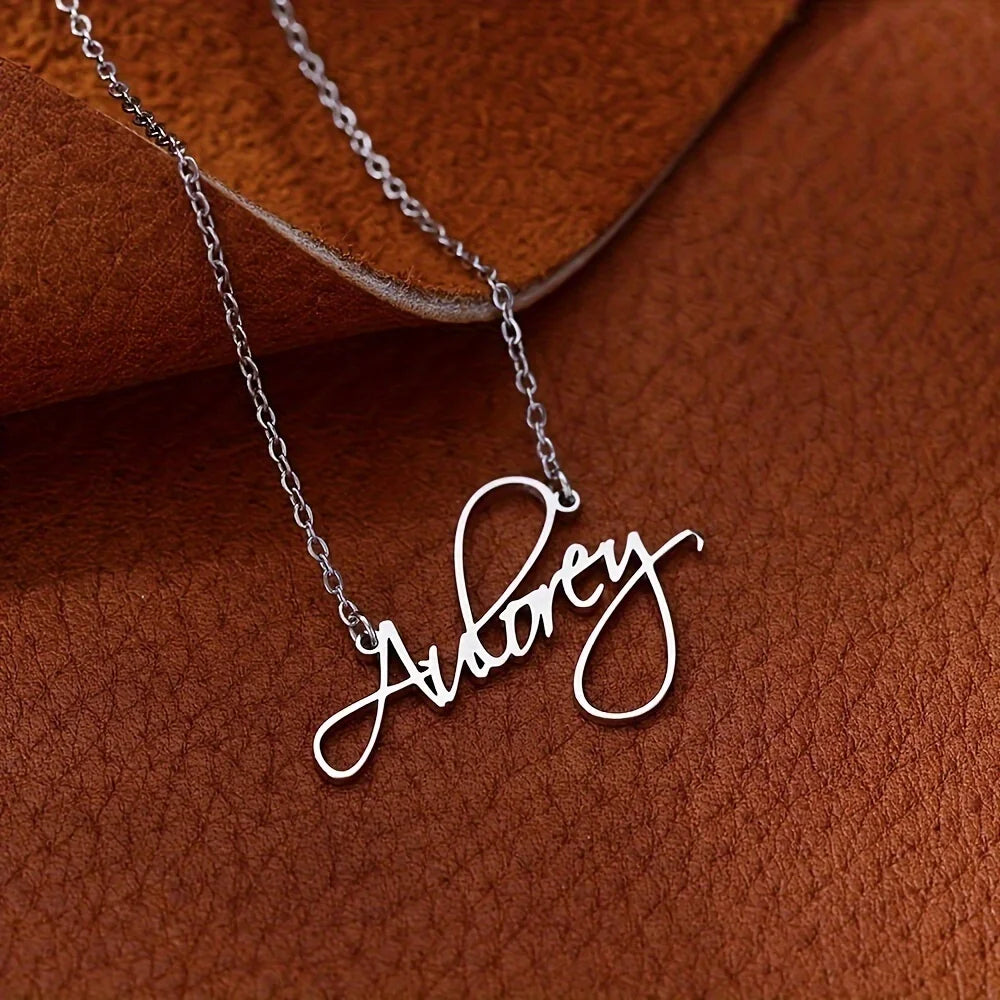 Custom Cursive Script Name Necklace