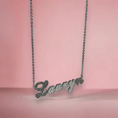 Crystal Double Layer Custom Name Necklace