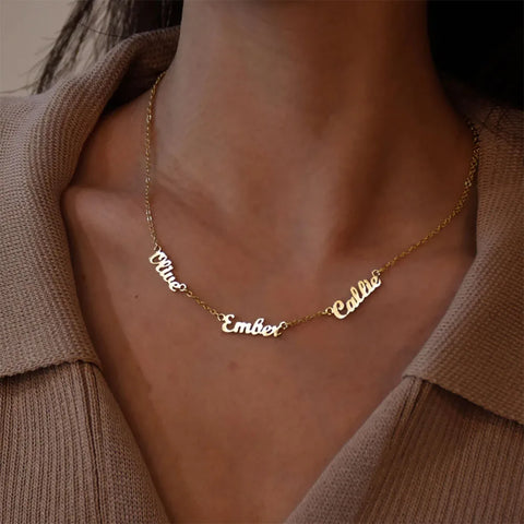Custom Multiple Name Necklace