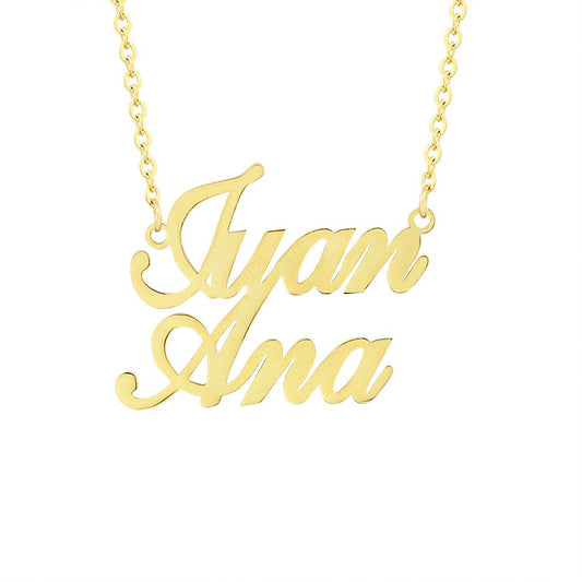 Double Name Custom Necklace
