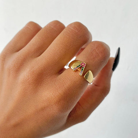 Chunky Custom Initial Ring