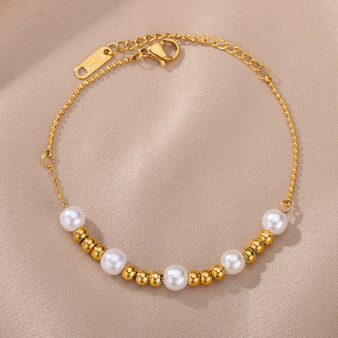 Beaded Pearl Bracelet